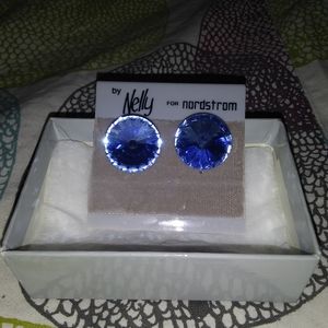 Light Blue Rhinestone Earrings 💎